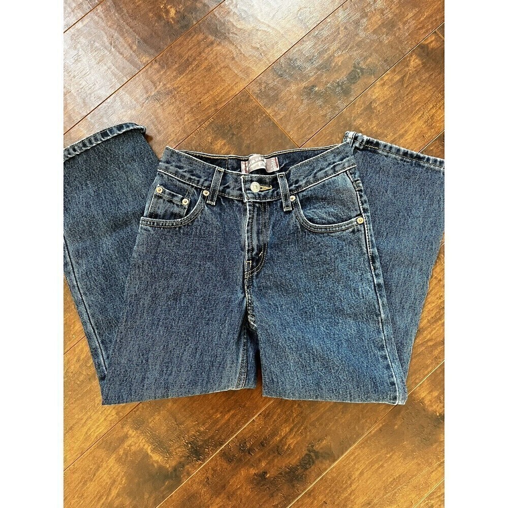 Levis 550 Relaxed Fit Boys Straight Leg Blue Jeans Size 9